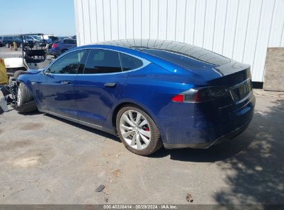 2015 TESLA MODEL S 85D/P85D Blue  Electric 5YJSA1H46FF085116 photo #4