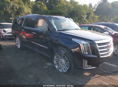 2019 CADILLAC ESCALADE ESV PLATINUM Black  Gasoline 1GYS4KKJXKR371562 photo #1