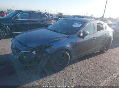 2016 MAZDA MAZDA3 I SPORT Gray  Gasoline JM1BM1T74G1320793 photo #3