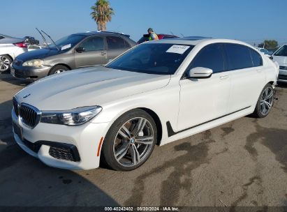 2019 BMW 740I White  Gasoline WBA7E2C57KB454186 photo #3