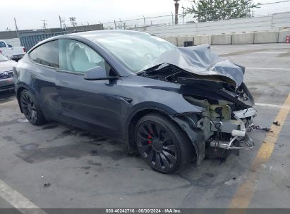 2023 TESLA MODEL Y AWD/PERFORMANCE DUAL MOTOR ALL-WHEEL DRIVE Black  Electric 7SAYGDEF3PF812703 photo #1