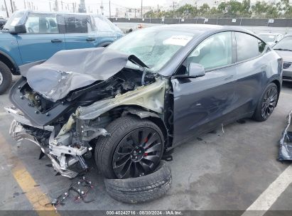 2023 TESLA MODEL Y AWD/PERFORMANCE DUAL MOTOR ALL-WHEEL DRIVE Black  Electric 7SAYGDEF3PF812703 photo #3