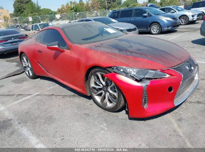 2018 LEXUS LC 500 Red  Gasoline JTHHP5AY7JA005593 photo #1