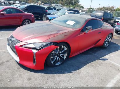 2018 LEXUS LC 500 Red  Gasoline JTHHP5AY7JA005593 photo #3