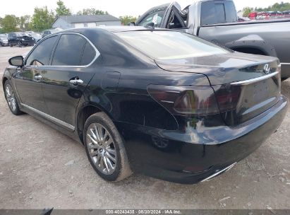 2014 LEXUS LS 460 Black  Gasoline JTHCL5EF6E5022253 photo #4