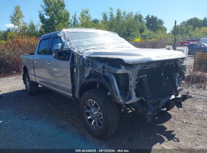 2020 FORD F-350 LARIAT Silver  Gasoline 1FT8W3BN6LED51630 photo #1