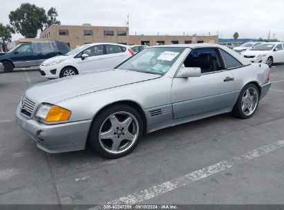 1992 MERCEDES-BENZ 500 SL Silver  Gasoline WDBFA66E8NF054470 photo #3