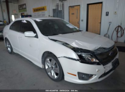 2011 FORD FUSION SPORT White  Gasoline 3FAHP0KC0BR297141 photo #1