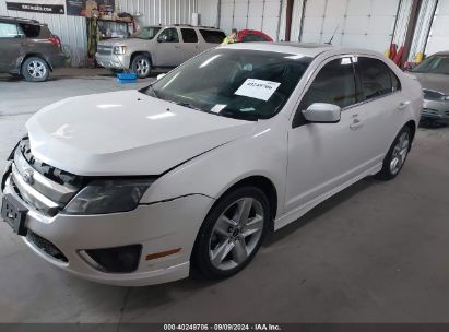 2011 FORD FUSION SPORT White  Gasoline 3FAHP0KC0BR297141 photo #3