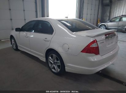 2011 FORD FUSION SPORT White  Gasoline 3FAHP0KC0BR297141 photo #4