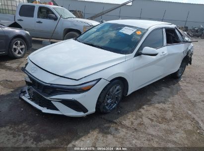 2024 HYUNDAI ELANTRA SEL White  Gasoline KMHLM4DG6RU716953 photo #3