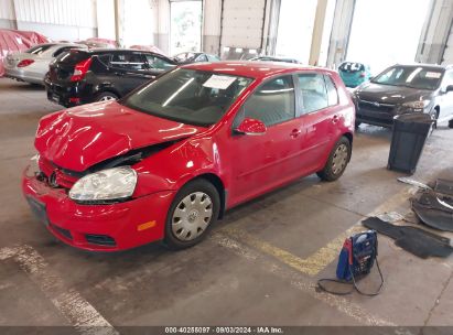 2009 VOLKSWAGEN RABBIT S Red  Gasoline WVWDB71KX9W091776 photo #3