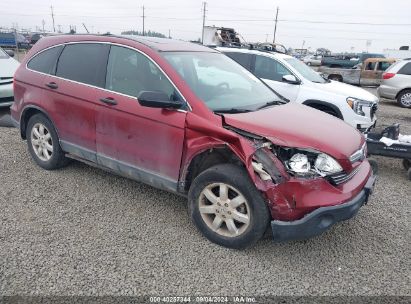 2007 HONDA CR-V EX Red  Gasoline JHLRE48587C107308 photo #1