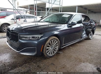 2020 BMW 740I Gray  Gasoline WBA7T2C06LGL18016 photo #3