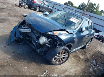 2013 NISSAN JUKE SV Blue  Gasoline 5J6YH18665L009103 photo #3