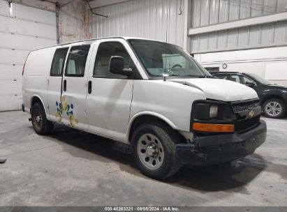 2010 CHEVROLET EXPRESS 1500 WORK VAN White  Flexible Fuel 1GCUHAD40A1148853 photo #1