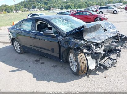 2020 FORD FUSION SE Black  Gasoline 3FA6P0HD8LR167620 photo #1