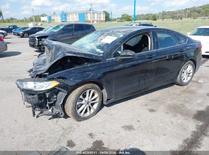 2020 FORD FUSION SE Black  Gasoline 3FA6P0HD8LR167620 photo #3