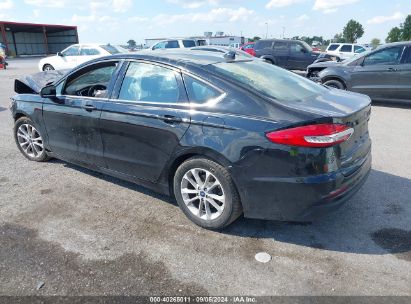 2020 FORD FUSION SE Black  Gasoline 3FA6P0HD8LR167620 photo #4