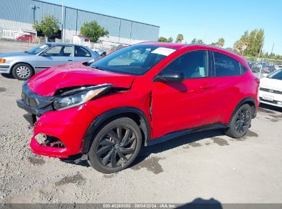 2022 HONDA HR-V 2WD SPORT Red  Gasoline 3CZRU5H1XNM733483 photo #3