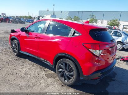 2022 HONDA HR-V 2WD SPORT Red  Gasoline 3CZRU5H1XNM733483 photo #4