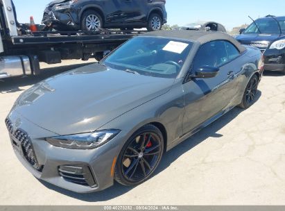 2022 BMW M440I Gray  Gasoline WBA53AT02NCK66606 photo #3