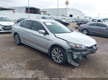 2013 HONDA ACCORD SPORT Silver  Gasoline 1HGCR2F57DA259832 photo #1