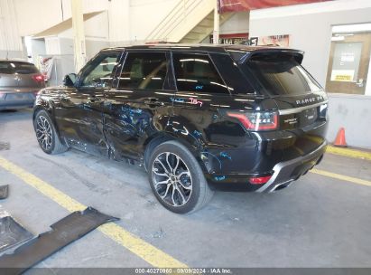 2019 LAND ROVER RANGE ROVER SPORT HSE Black  Gasoline SALWR2RV2KA834710 photo #4