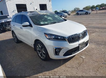 2019 KIA SORENTO 3.3L SX White  Gasoline 5XYPKDA50KG524854 photo #1