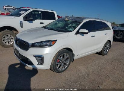 2019 KIA SORENTO 3.3L SX White  Gasoline 5XYPKDA50KG524854 photo #3