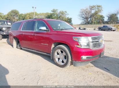 2015 CHEVROLET SUBURBAN 1500 LTZ Red  Gasoline 1GNSKKKC4FR180813 photo #1