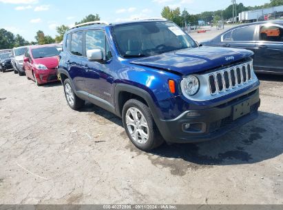 2018 JEEP RENEGADE LIMITED 4X4 Blue  Gasoline ZACCJBDB3JPH31700 photo #1