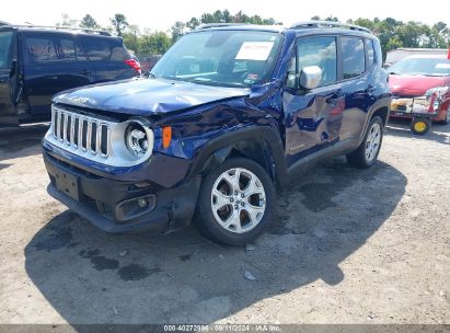 2018 JEEP RENEGADE LIMITED 4X4 Blue  Gasoline ZACCJBDB3JPH31700 photo #3