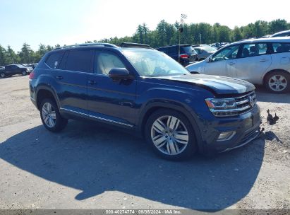 2019 VOLKSWAGEN ATLAS 3.6L V6 SEL Blue  Gasoline 1V2MR2CAXKC514297 photo #1