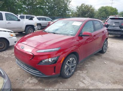 2023 HYUNDAI KONA ELECTRIC SEL Red  Electric KM8K33AG0PU192922 photo #3