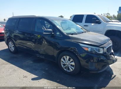 2016 KIA SEDONA LX Black  Gasoline KNDMB5C15G6160623 photo #1