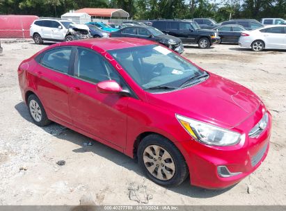 2017 HYUNDAI ACCENT SE Red  Gasoline KMHCT4AE5HU280262 photo #1