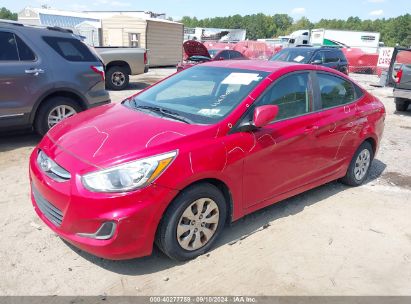 2017 HYUNDAI ACCENT SE Red  Gasoline KMHCT4AE5HU280262 photo #3