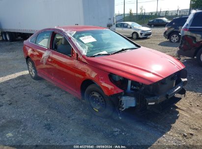 2019 HYUNDAI SONATA SE Red  Gasoline 5NPE24AFXKH807108 photo #1