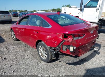 2019 HYUNDAI SONATA SE Red  Gasoline 5NPE24AFXKH807108 photo #4