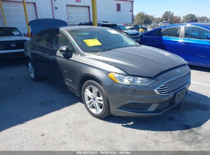 2018 FORD FUSION HYBRID SE Gray  Hybrid 3FA6P0LU1JR138822 photo #1