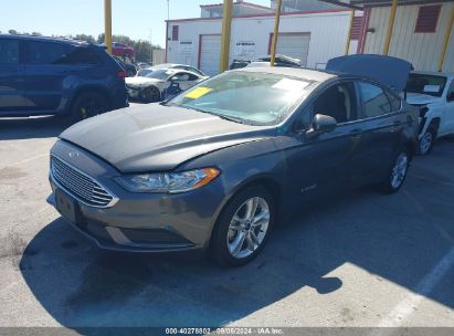 2018 FORD FUSION HYBRID SE Gray  Hybrid 3FA6P0LU1JR138822 photo #3