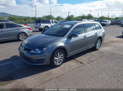 2015 VOLKSWAGEN GOLF SPORTWAGEN TSI S 4-DOOR Gray  Gasoline 3VWC17AU2FM502774 photo #3