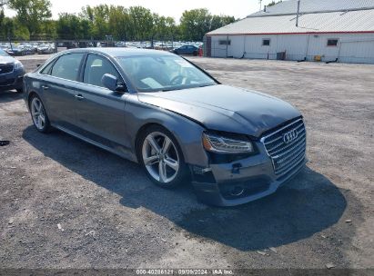 2018 AUDI A8 L 3.0T Gray  Gasoline WAU44AFD6JN000558 photo #1