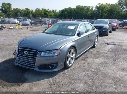 2018 AUDI A8 L 3.0T Gray  Gasoline WAU44AFD6JN000558 photo #3