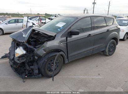 2017 FORD ESCAPE S Gray  Gasoline 1FMCU0F76HUD93220 photo #3