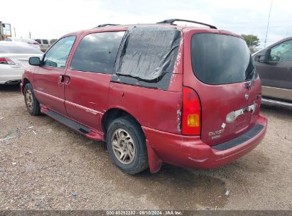 2000 NISSAN QUEST Red  Gasoline 4N2XN11T2YD821892 photo #4