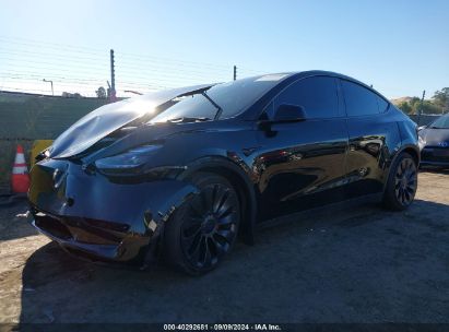 2023 TESLA MODEL Y AWD/PERFORMANCE DUAL MOTOR ALL-WHEEL DRIVE Black  Electric 7SAYGDEF5PF855164 photo #3