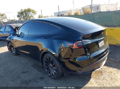 2023 TESLA MODEL Y AWD/PERFORMANCE DUAL MOTOR ALL-WHEEL DRIVE Black  Electric 7SAYGDEF5PF855164 photo #4