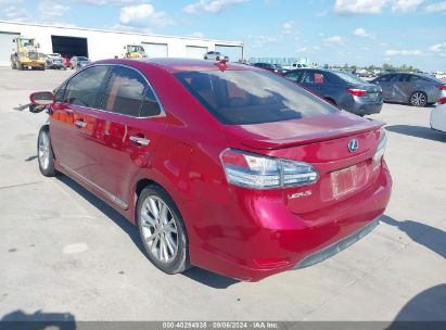 2010 LEXUS HS 250H PREMIUM Red  Hybrid JTHBB1BA9A2026423 photo #4